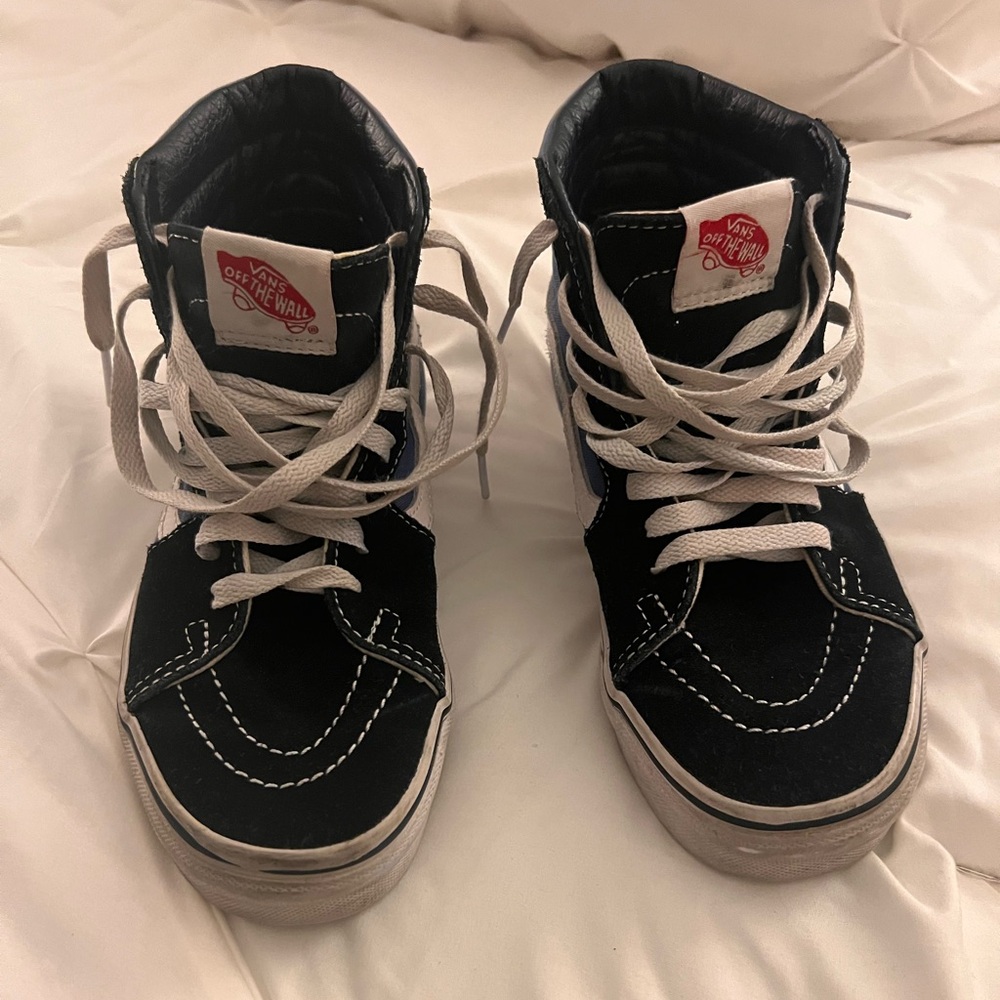 Vans Blue and White SK8-Hi Sneakers